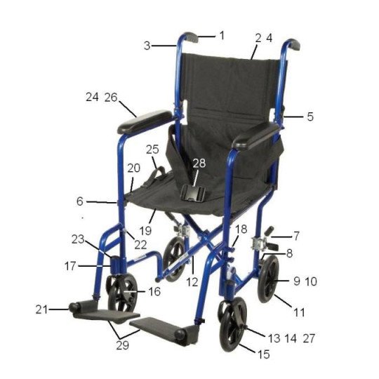Drive Wheelchair Atc Parts