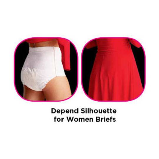 Depend Silhouette Disposable Women's Underwear, Heavy, Medium - Simply  Medical