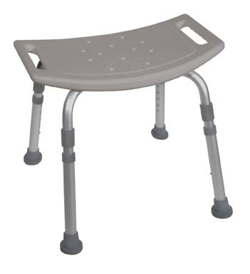Deluxe K.D. Aluminum Bath Bench without Back