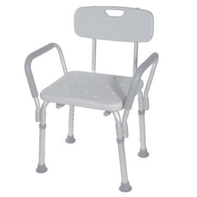 Bath Bench with Back and Removable Padded Arms - 12445