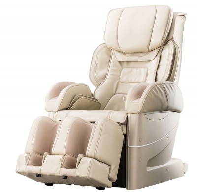 Osaki Japan 4D Premium Massage Chair - Beige - Front Angle View