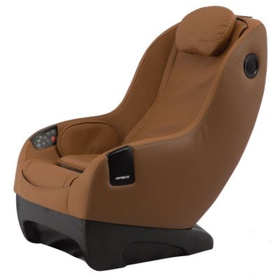 Apex iCozy Massage Chair - Dark Brown - Front Angle View