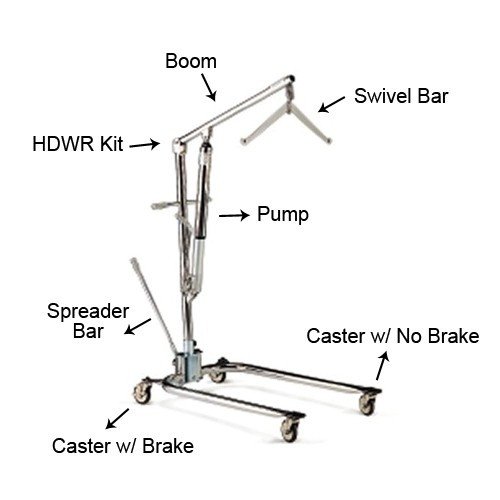 Invacare 9805 Hydraulic Patient Lift Parts