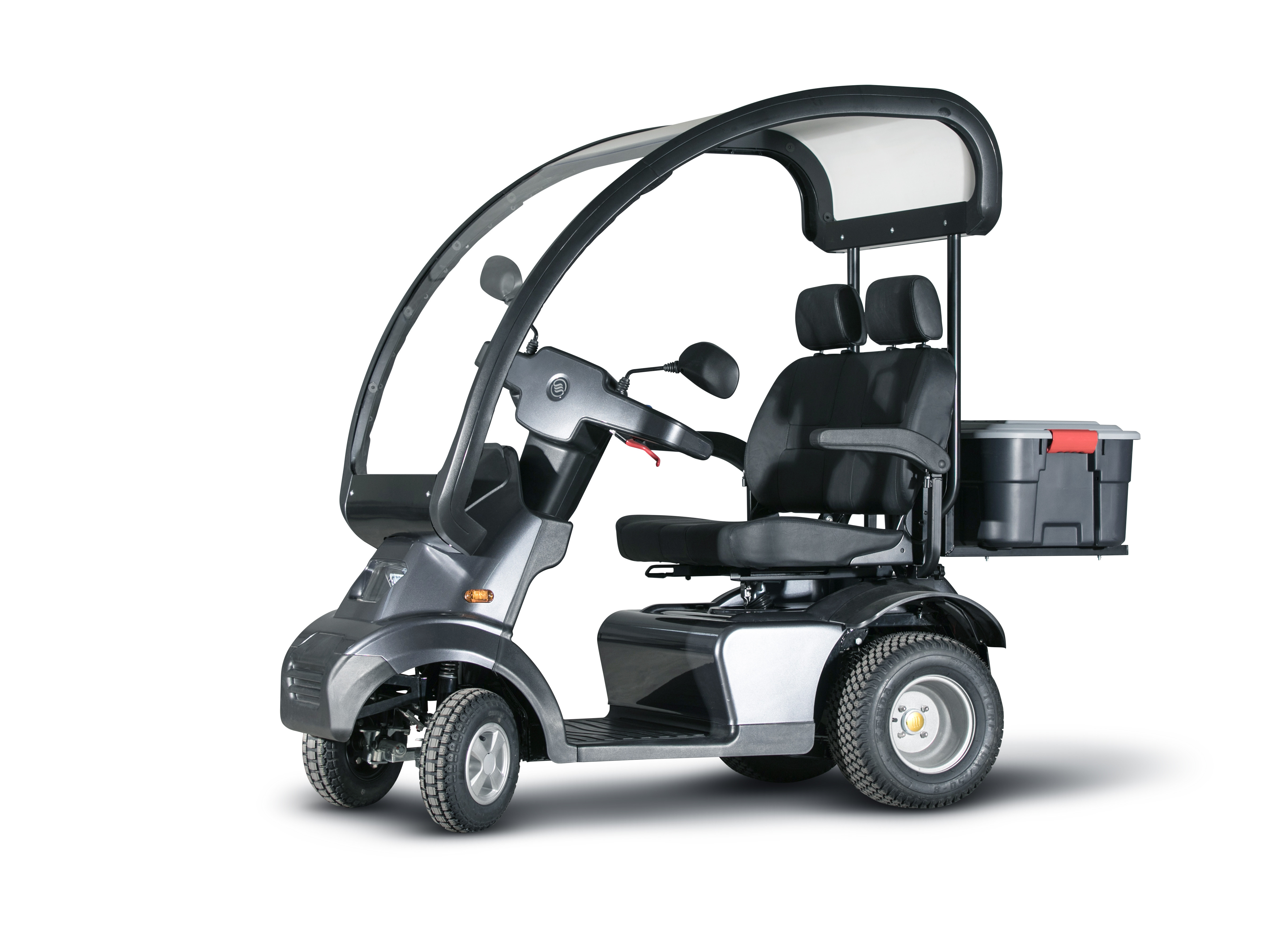 AFISCOOTER S4 AT DUO (All Terrain Duo Seat) 4-Wheel Scooter - Silver