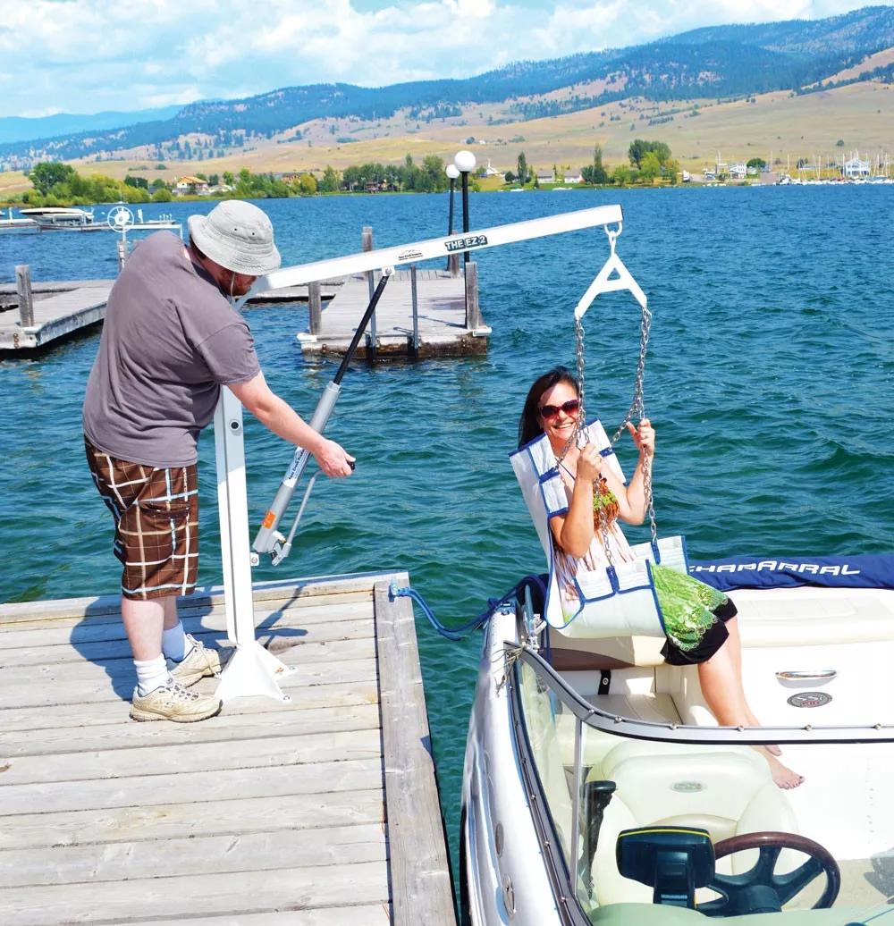 Aqua Creek EZ-2 Manual Pool Lift / Boat Access Lift - Dock / Boat Access