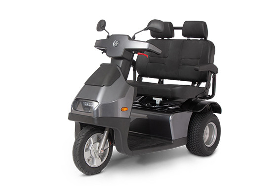 AFISCOOTER S3AT Duo All Terrain Duo Seat 3-Wheel Grey
