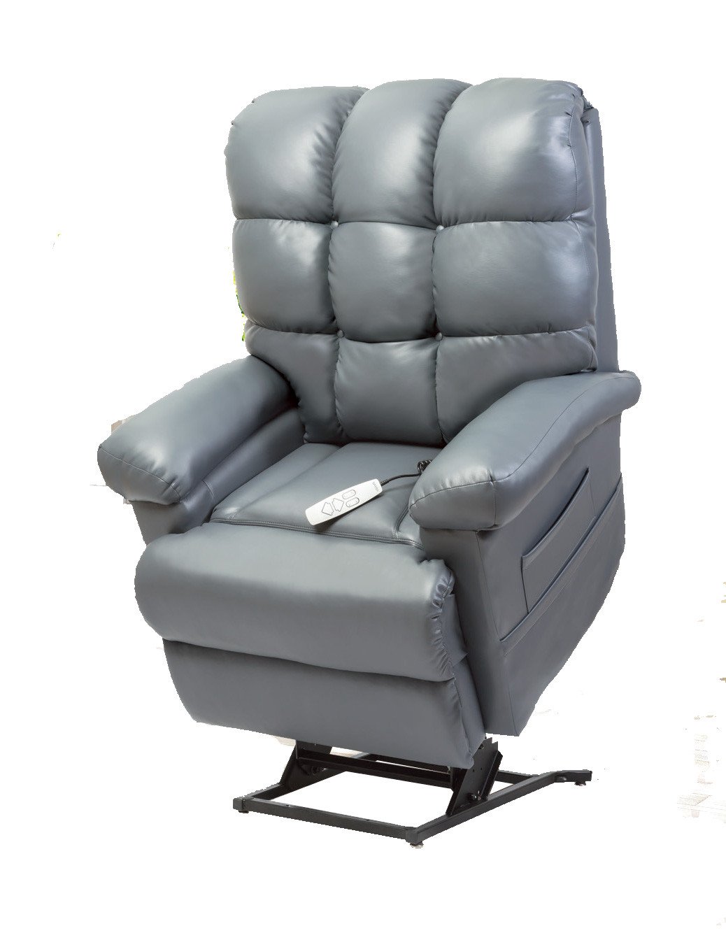 Pride Oasis Collection Infinite Position Power Lift Recliner LC-580i Ultraleather™ Charcoal fabric