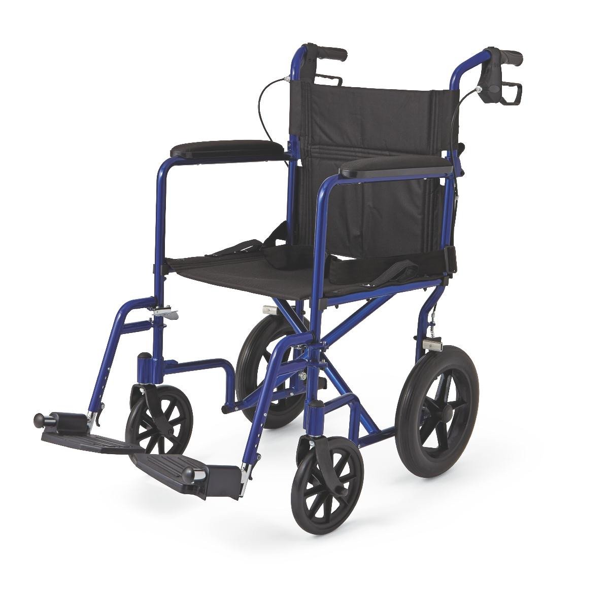 MDS808210ABE Aluminum Transport Chair with 12" Wheels