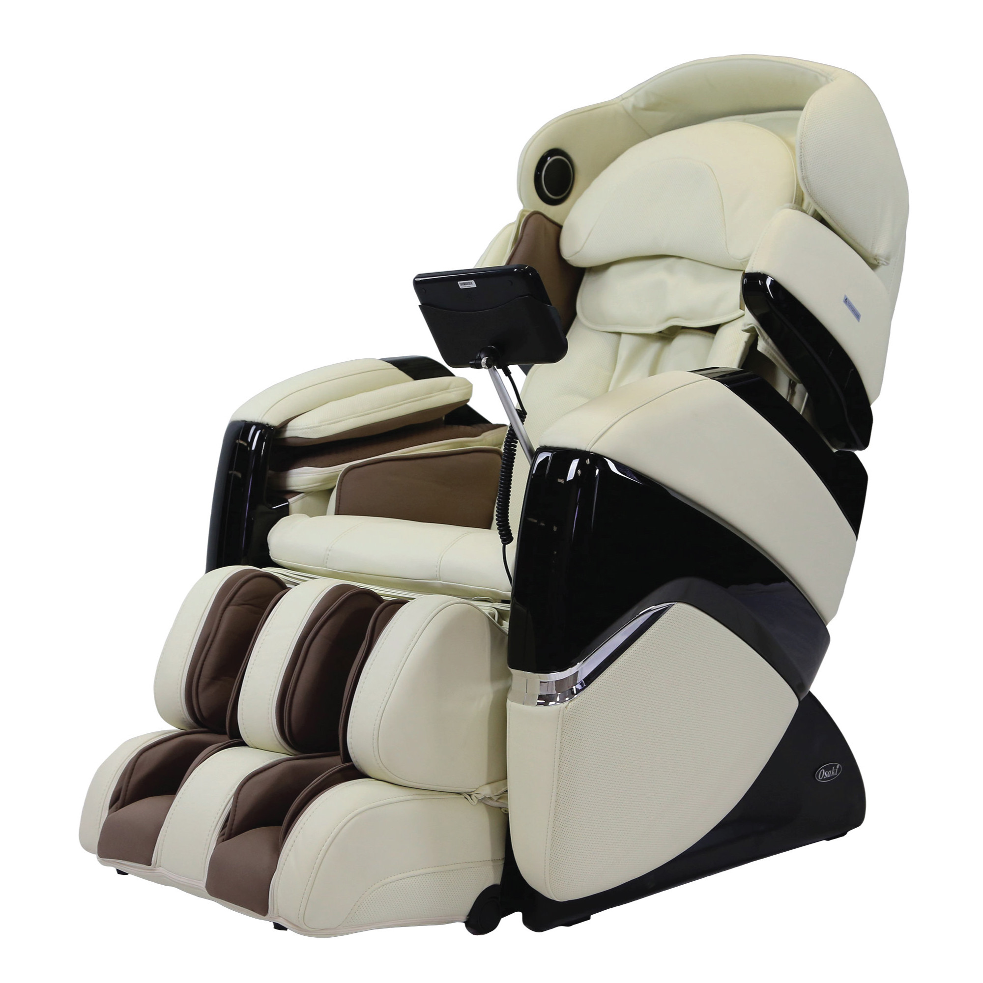 Osaki 3D Pro Cyber Massage Chair - Cream - Front Angle View