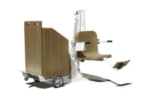 Aqua Creek Portable Pro Pool 2 Lift w/concrete counter weights, White / Tan