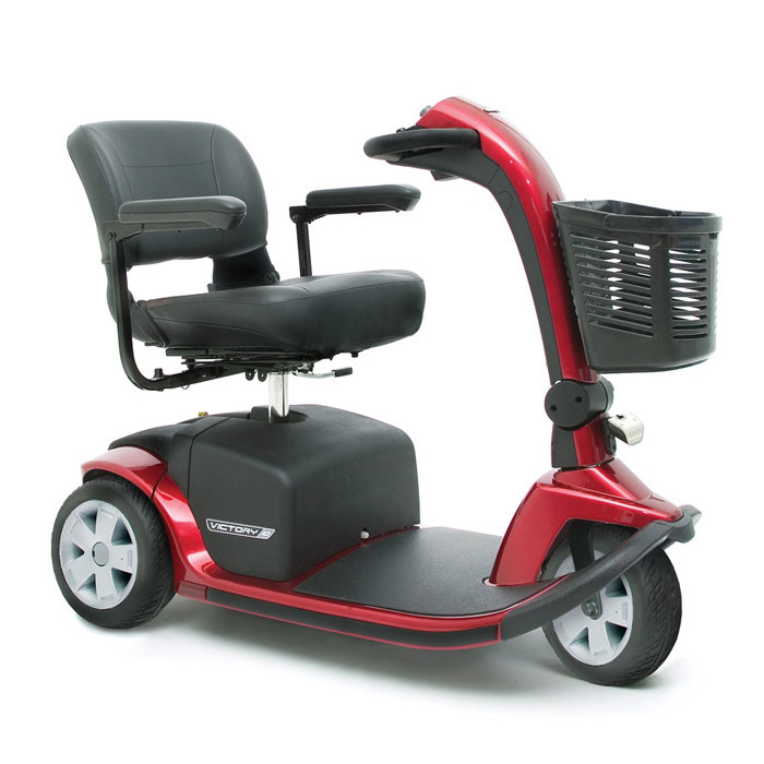 Pride Victory 10 3-Wheel Scooter - Candy Apple Red