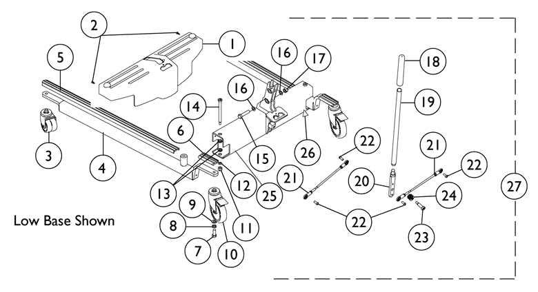 Mast Assembly w/ Attaching Hardware 1165876