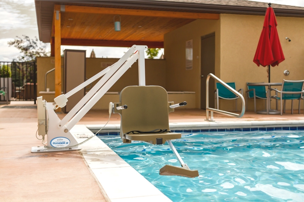 Ranger 2 Pool Lift - No Anchor - 350 lb - Custom Color Powder Coat, Custom Trim