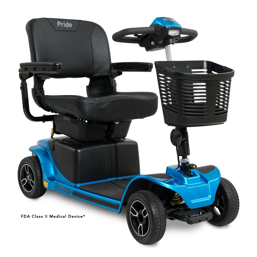 Pride Revo 2.0 4 Wheel Scooter In Blue