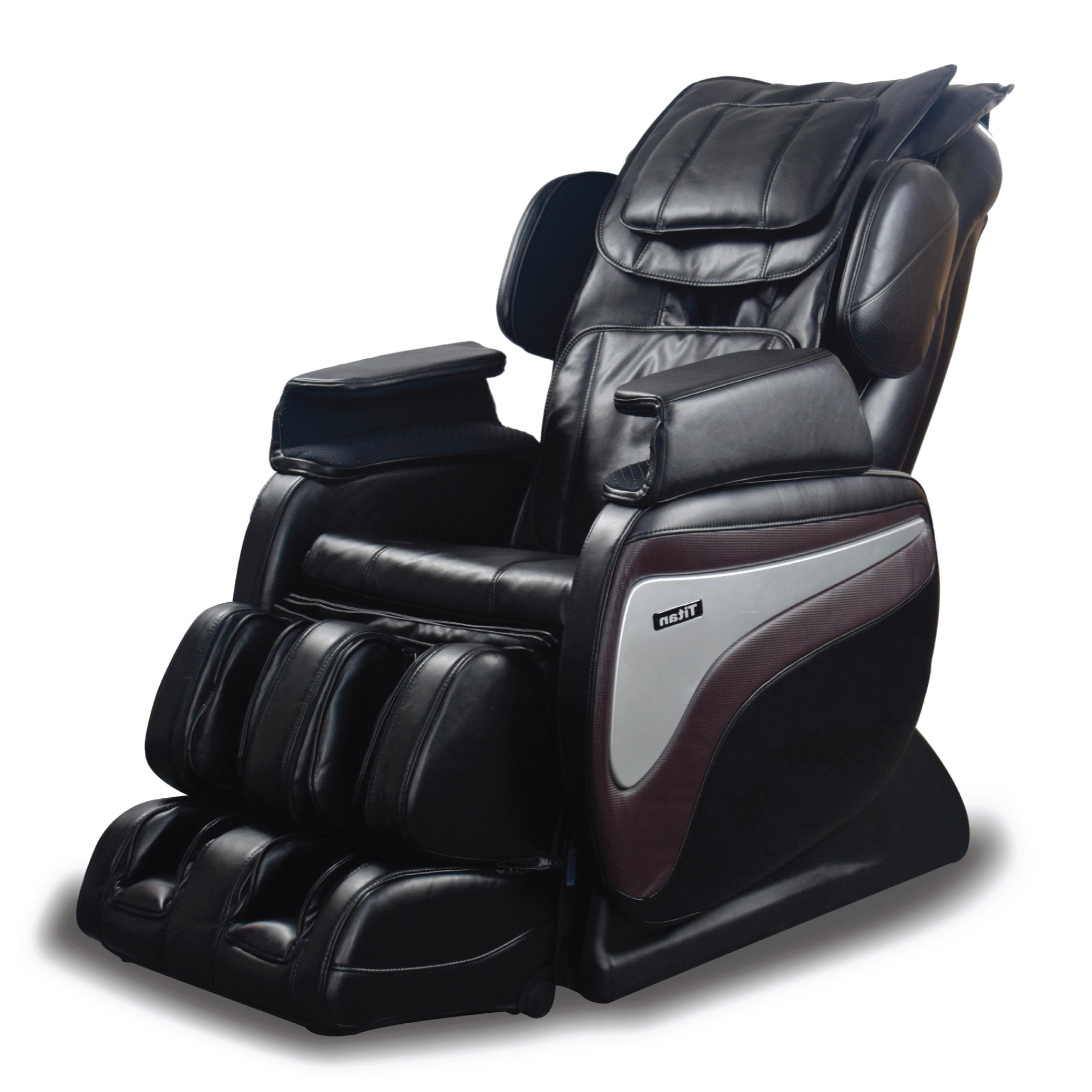 Titan TI-8700 Massage Chair - Black - Front Angle View