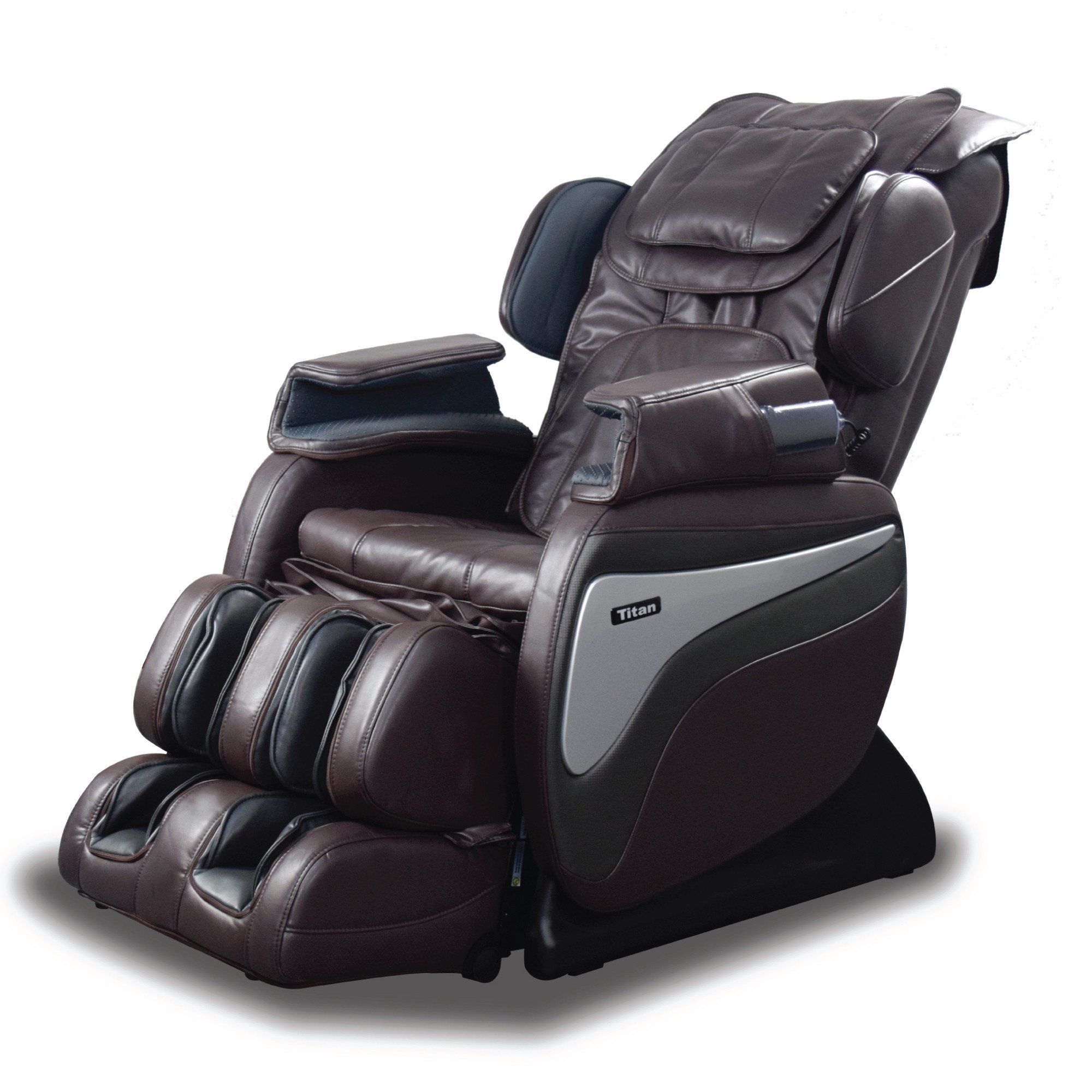 Titan TI-8700 Massage Chair - Brown - Front Angle View