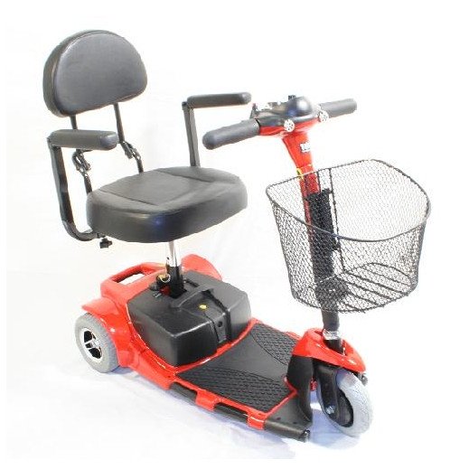 Zip'r Roo 3-Wheel Mobility Scooter - Red
