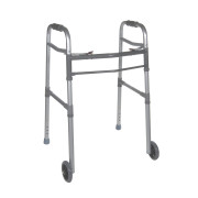 Universal Deluxe Two Button Folding Walker