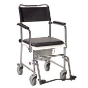 Drop-Arm Transport Commode 