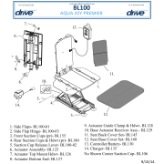 Aquajoy Premier Bath Lift BL100 - Part Diagram