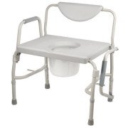 Drive Medical - Deluxe Bariatric Drop-Arm Commode - 11135-1