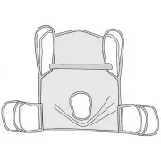 Drive One Piece Commode Sling w/ Positioning Strap