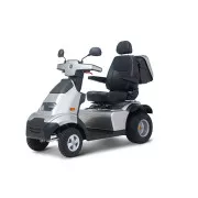AFISCOOTER S4 Duo (Extra Wide Seat) 4-Wheel Scooter Silver