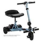 Pride iRide Portable Scooter In Arctic Ice Blue