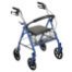 Durable 4 Wheel Rollator with 7.5" Casters-Blue