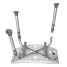 Deluxe K.D. Aluminum Bath Bench without Back