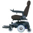 Image EC Mid Wheel Drive Power Wheelchair - Blue Panels - Side View