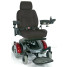 Image EC Mid Wheel Drive Power Wheelchair - Red Panels - Front View