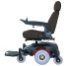 Image EC Mid Wheel Drive Power Wheelchair - Red Panels - Side View