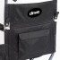 Deluxe Fly-Weight Aluminum Transport Chair with Removable Casters - Pouch