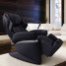 Osaki Japan 4S Premium Massage Chair - Black - Reclined Side Vew