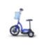 E-Wheels 3 Wheel Stand or Sit Scooter with Folding Tiller - EW-18 Blue