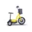 E-Wheels 3 Wheel Stand or Sit Scooter with Folding Tiller - EW-18 Yellow
