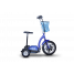 E-Wheels 3 Wheel Stand or Sit Scooter with Folding Tiller -  EW-18-Blue