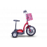 E-Wheels 3 Wheel Stand or Sit Scooter with Folding Tiller -  EW-18-Red