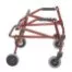 Nimbo 2G Lightweight Posterior Walker - Large - Castle Red - Side View