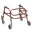 Nimbo 2G Lightweight Posterior Walker - Large - Castle Red - Angle View