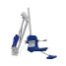 Aqua Creek Mighty 400 Pool Lift, No Anchor, White Powder Coat, Blue Seat, 400lb Capacity