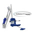 Aqua Creek Mighty 400 Pool Lift, No Anchor, White Powder Coat, Blue Seat, 400lb Capacity