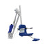 Aqua Creek Mighty 400 Pool Lift, No Anchor, White Powder Coat, Blue Seat, 400lb Capacity
