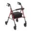 Adjustable Height Rollator with 6" Casters - RTL10261RD - PINK
