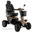 Pride Wrangler 4-Wheel PMV Scooter - Desert Sand - Right - Basket